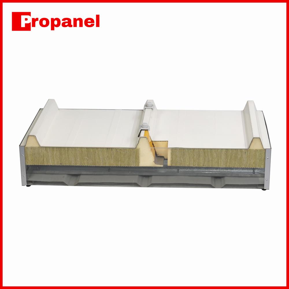 overlap of rock wool sandwcih roof panel