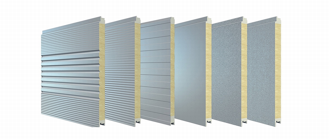 rock wool wall panel with pu sealing