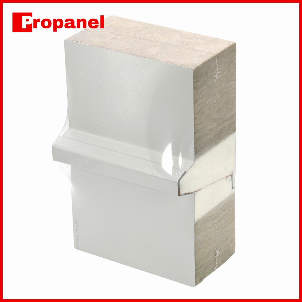 rock wool with PU sealing roofing sandwich panel connection sample2