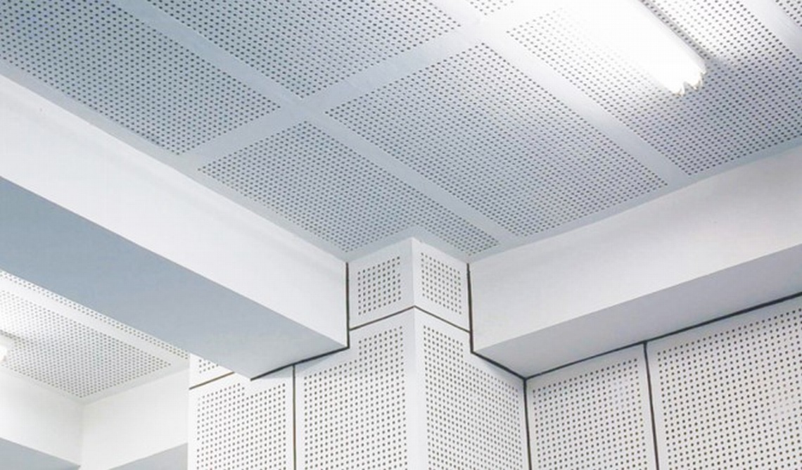 Application of metal acoustic composite panel