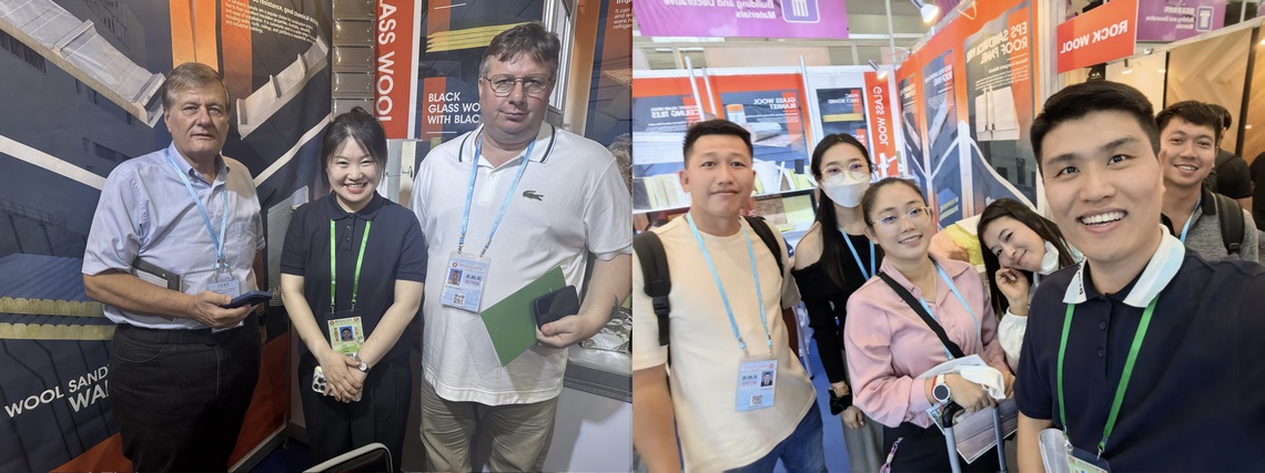 Peter and Mia meeing friends at Canton Fair