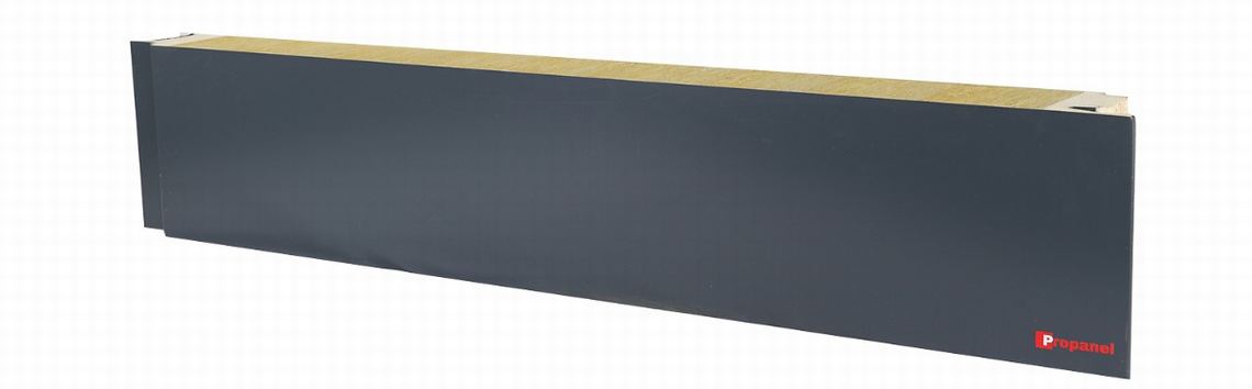 Rock wool sandwich panel with pu sealing