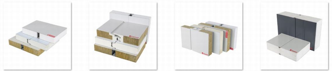 Different middle materials of sandwich panel